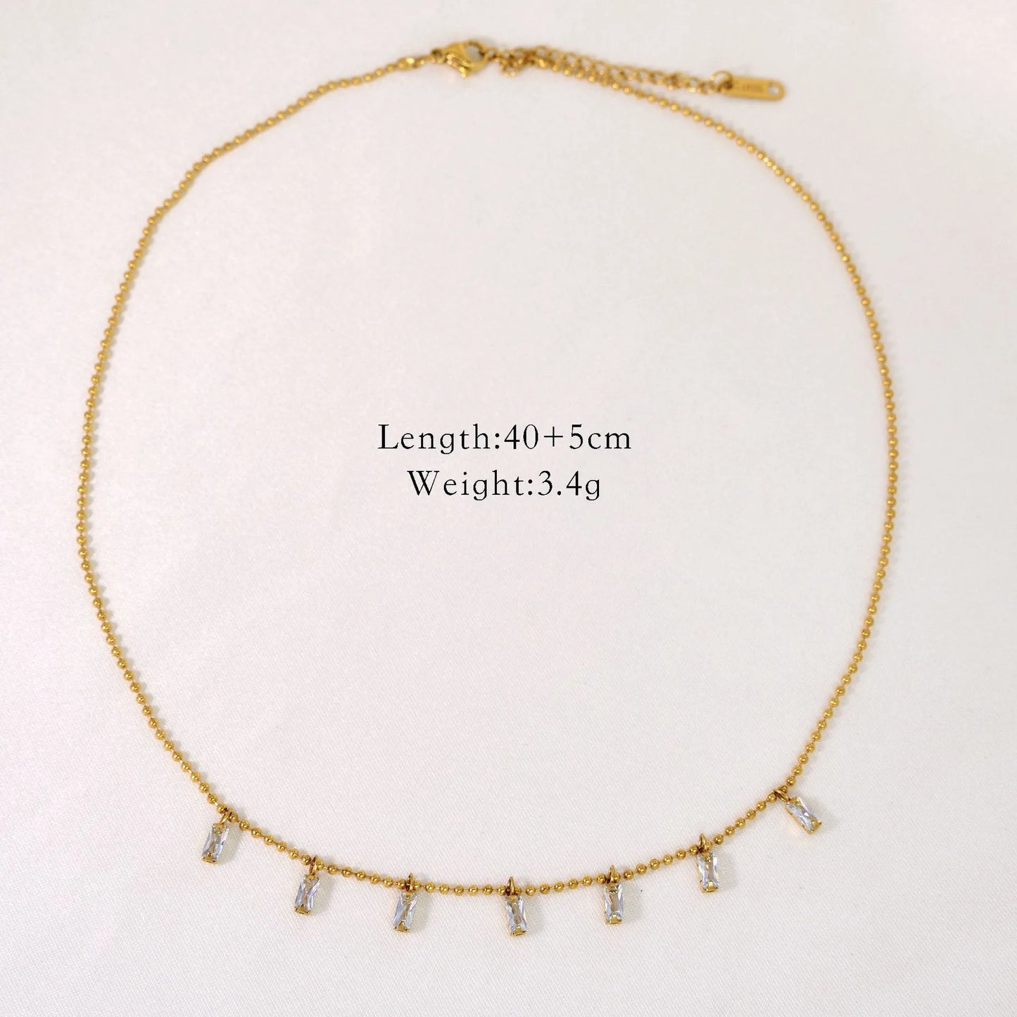 Square Crystal Choker