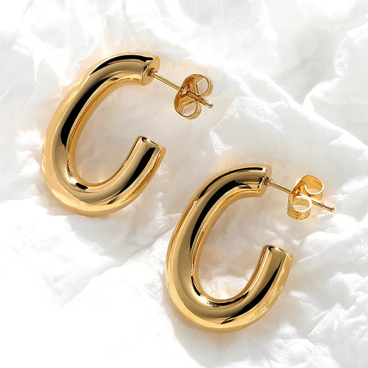 Oval Open Hoops